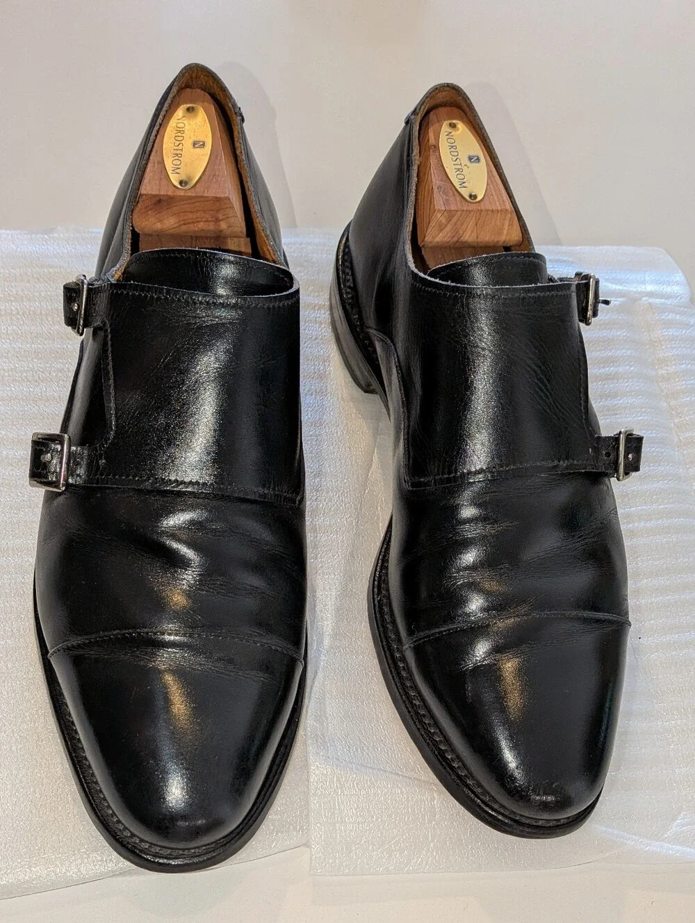 Allen Edmonds Double Monk Strap Dress Shoe.